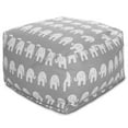 thumbnail image 1 of Majestic Home Goods Ottoman Pouf Ellie Gray, 1 of 6