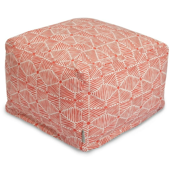 Majestic Home Goods Ottoman Pouf Charlie Salmon