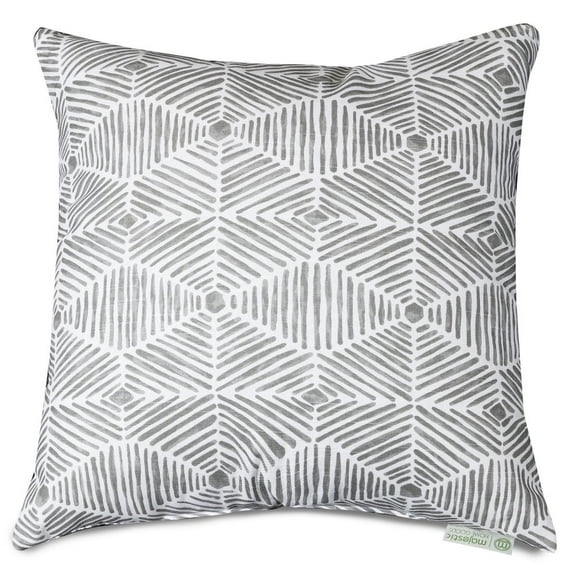 Majestic Home Goods Indoor Gray Charlie Large Decorative Throw Pillow 20 in L x 8 in W x 20 in H