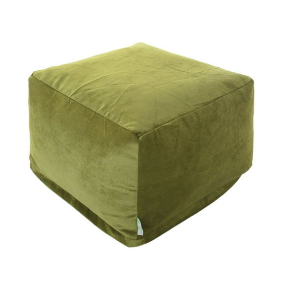 Majestic Home Goods Indoor Micro Velvet Apple Villa Ottoman Pouf
