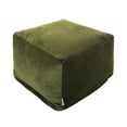 thumbnail image 1 of Majestic Home Goods Indoor Micro Velvet Fern Villa Ottoman Pouf, 1 of 6