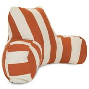 Majestic Home Goods Reading Pillow Vertical Stripe Burnt Orange