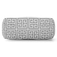 thumbnail image 1 of Majestic Home Goods Indoor Outdoor Gray Towers Round Bolster Decorative Throw Pillow 18.5 in L x 8 in W x 8 in H, 1 of 6
