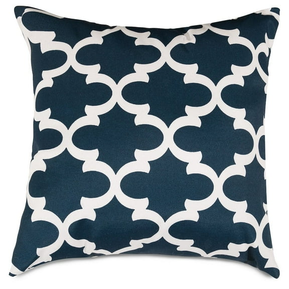 Majestic Home Goods Pillow 24x24 Trellis Navy