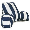 thumbnail image 1 of Majestic Home Goods Reading Pillow Vertical Stripe Navy, 1 of 6