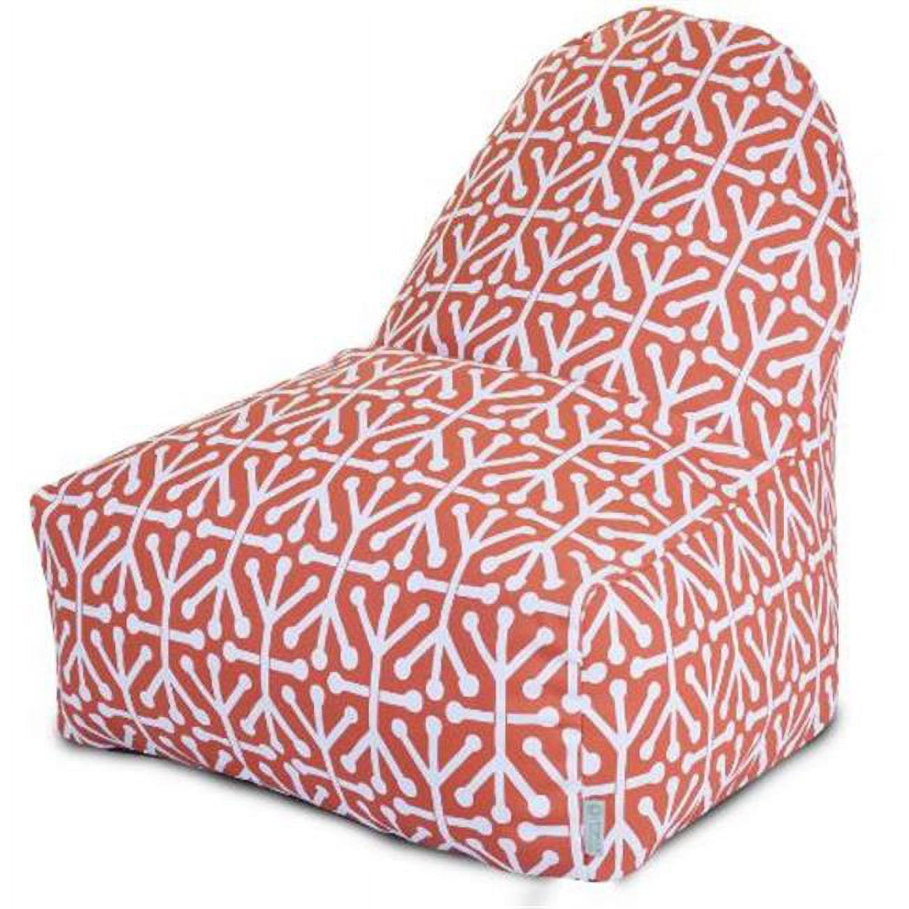 Majestic Home Goods Indoor Outdoor Orange Aruba Bean Bag Kick-it Chair ...