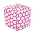 thumbnail image 1 of Majestic Home Goods Large Polka Dot Indoor Ottoman Pouf Cube, 1 of 6