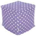 thumbnail image 1 of Majestic Home Goods Lavender Polka Dots Small Cube, 1 of 6