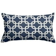 thumbnail image 1 of Majestic Home Goods Pillow 12x20 Links Navy, 1 of 4