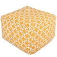 thumbnail image 1 of Majestic Home Goods Ottoman Pouf Links Yellow, 1 of 6