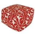 thumbnail image 1 of Majestic Home Goods Ottoman Pouf Plantation Red, 1 of 6