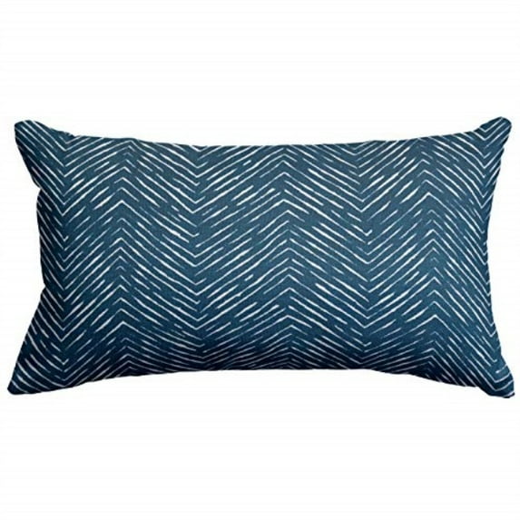 Majestic Home Goods Navy South West Indoor / Outdoor Small Throw Pillow 20" L x 5" W x 12" H