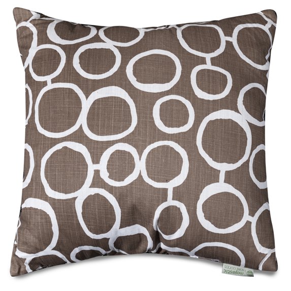 Majestic Home Goods Indoor Mocha Fusion Large Decorative Throw Pillow 20 in L x 8 in W x 20 in H