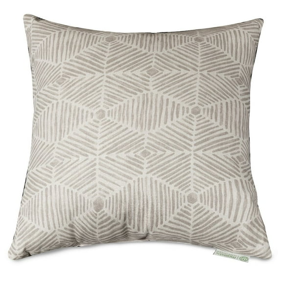 Majestic Home Goods Pillow 24x24 Charlie Beige Metallic