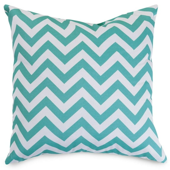 Majestic Home Goods Pillow 24x24 Chevron Teal
