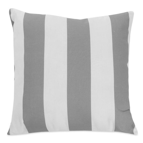 Majestic Home Goods Pillow 24x24 Vertical Stripe Gray