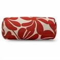 thumbnail image 1 of Majestic Home Goods Indoor Outdoor Red Plantation Round Bolster Decorative Throw Pillow 18.5 in L x 8 in W x 8 in H, 1 of 6