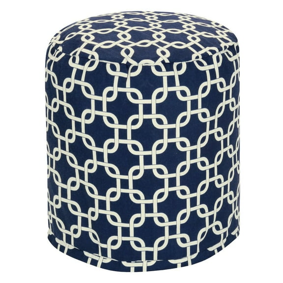 Majestic Home Goods Pouf Links Navy