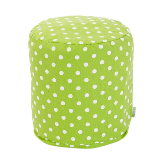 Majestic Home Goods Small Polka Dot Indoor Ottoman Pouf