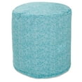 thumbnail image 1 of Majestic Home Goods Pouf South West Teal, 1 of 6