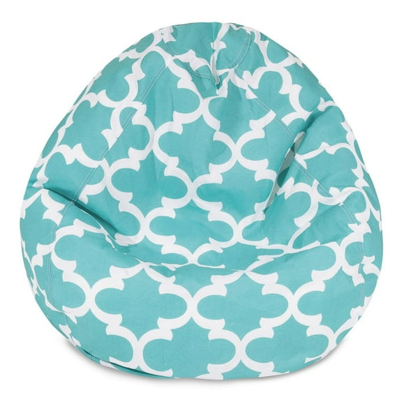 Majestic Home Goods Teal Trellis Small Classic Bean Bag