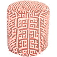 thumbnail image 1 of Majestic Home Goods Towers Pouf, Small, Orange, 1 of 4