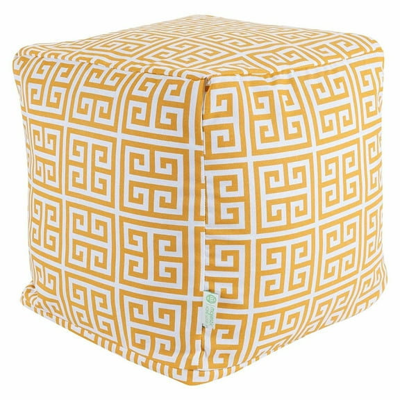 Majestic Home Goods Cube Pouf Towers Citrus