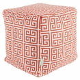 thumbnail image 1 of Majestic Home Goods Cube Pouf Towers Orange, 1 of 6
