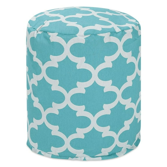 Majestic Home Goods Pouf Trellis Teal