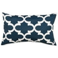 thumbnail image 1 of Majestic Home Goods Pillow 12x20 Trellis Navy, 1 of 1