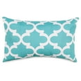 thumbnail image 1 of Majestic Home Goods Pillow 12x20 Trellis Teal, 1 of 1