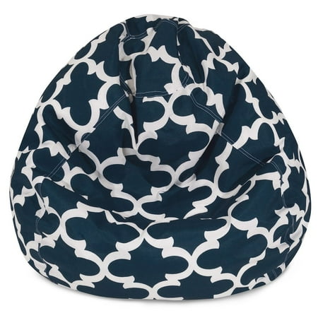 Majestic Home Goods Trellis Large Classic Bean Bag Chair, Multiple Colors