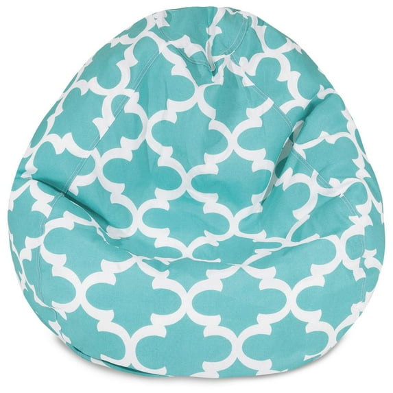 Majestic Home Goods Trellis Large Classic Bean Bag Chair, Multiple Colors