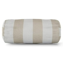 Majestic Home Goods Bolster Pillow Vertical Stripe Sand