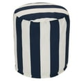 thumbnail image 1 of Majestic Home Goods Vertical Stripe Indoor / Outdoor Ottoman Pouf 16" L x 16" W x 17" H, 1 of 6