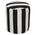 thumbnail image 1 of Majestic Home Goods Pouf Vertical Stripe Black, 1 of 6