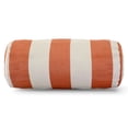 thumbnail image 1 of majestic home goods burnt orange vertical strip round bolster, 1 of 6