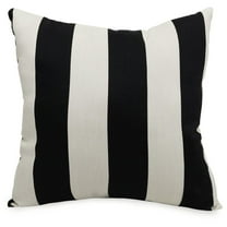 Majestic Home Goods Pillow 24x24 Vertical Stripe Black