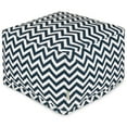 thumbnail image 1 of Majestic Home Goods Ottoman Pouf Chevron Navy, 1 of 6