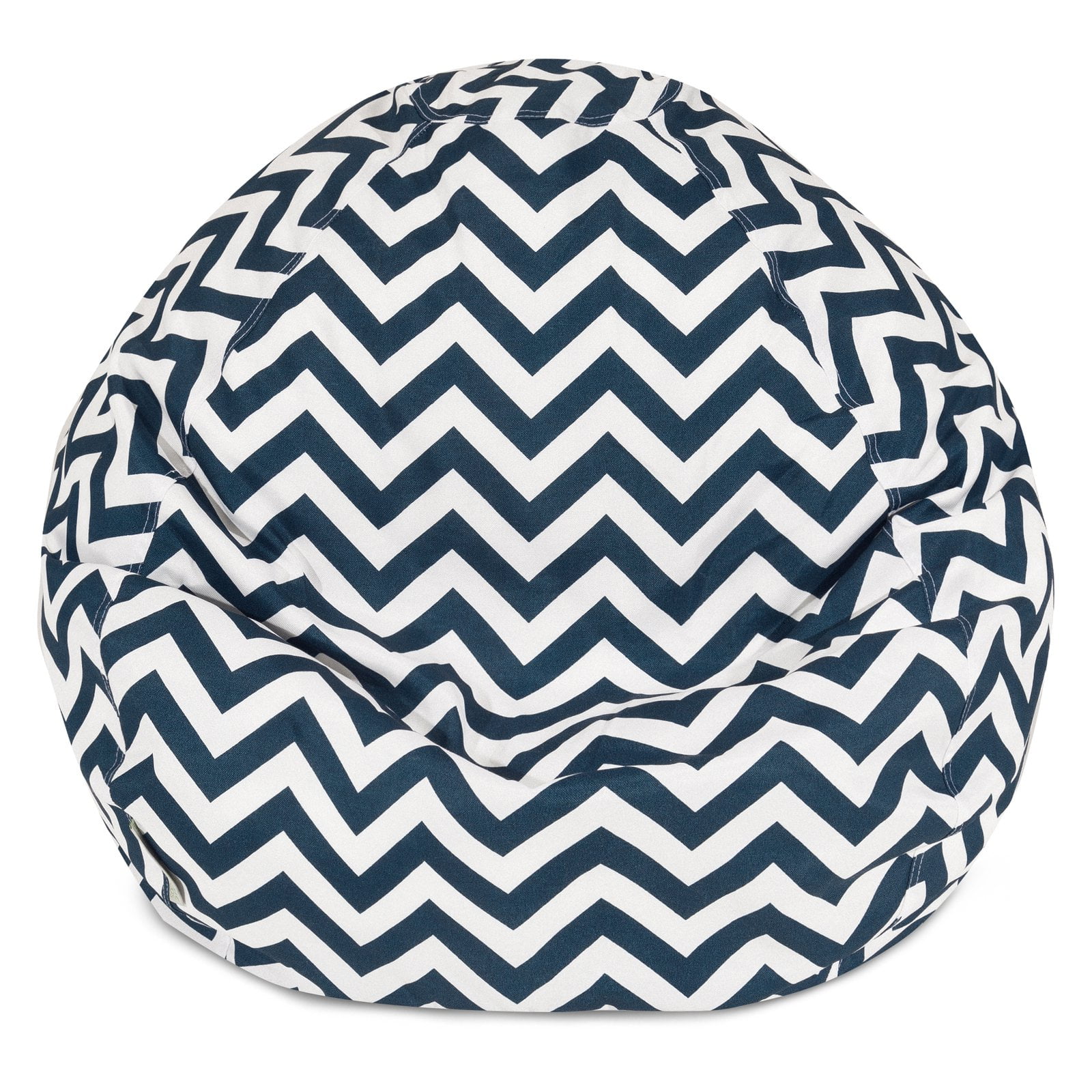 Majestic Home Navy Chevron Small Classic Bean Bag - Walmart.com