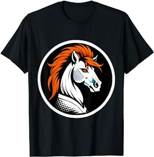 Majestic Horse Sculpture & Line Art Collection T-Shirt - Walmart.com