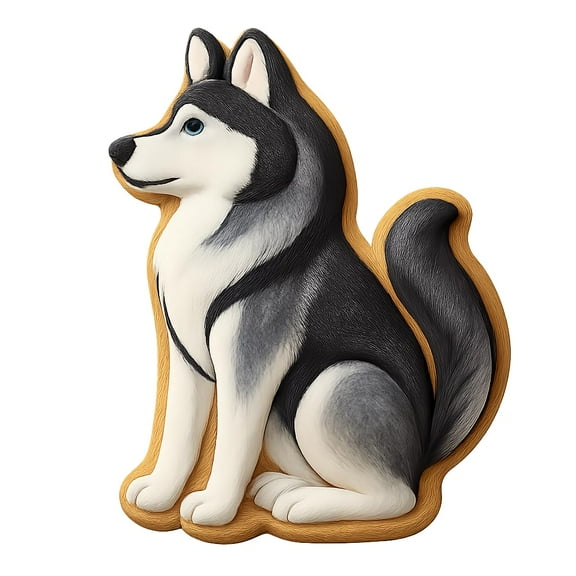 Majestic Husky Cookie Cutter - 4x2.8" Premium Kitchen Baking Design