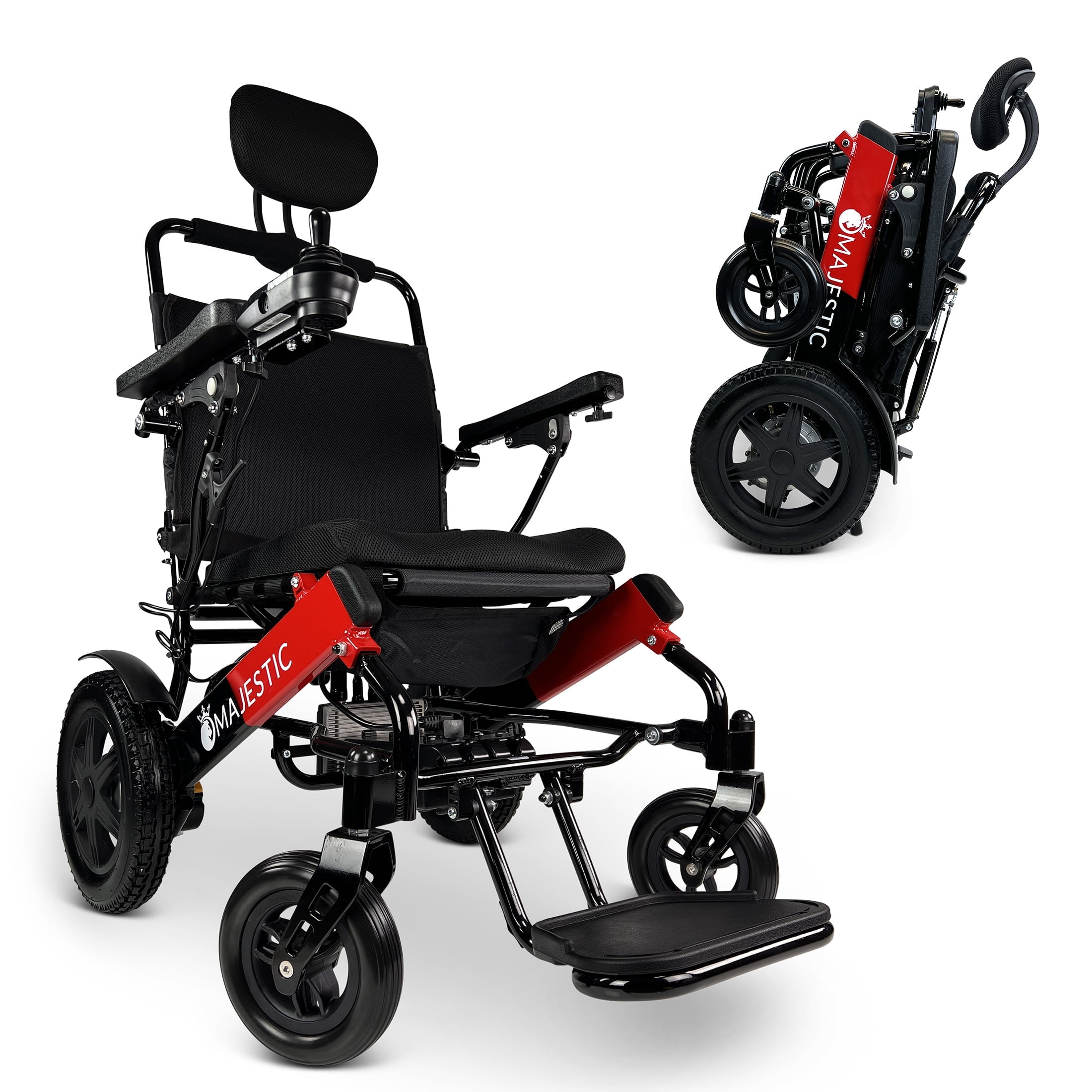 Majestic IQ-8000 Electric Wheelchairs for Adults - Lightweight Foldable All  Terrain Motorized Power Wheel Chair, 19+ Miles Long Travel Range, Compact