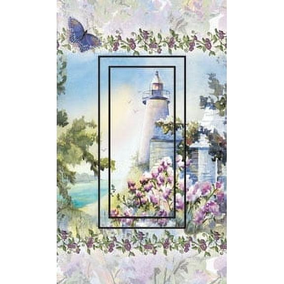 Majestic Light Single Rocker SwitchStix Peel and Stick Art Deco Switch Plate Cover Applique Washable Heat/Steam/Water-Resistant - 1 unit