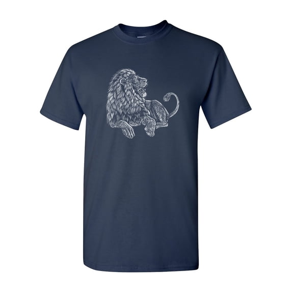 Majestic Lion King Animal Tanya Ramsey Artworks Art DT Adult T-Shirt Tee