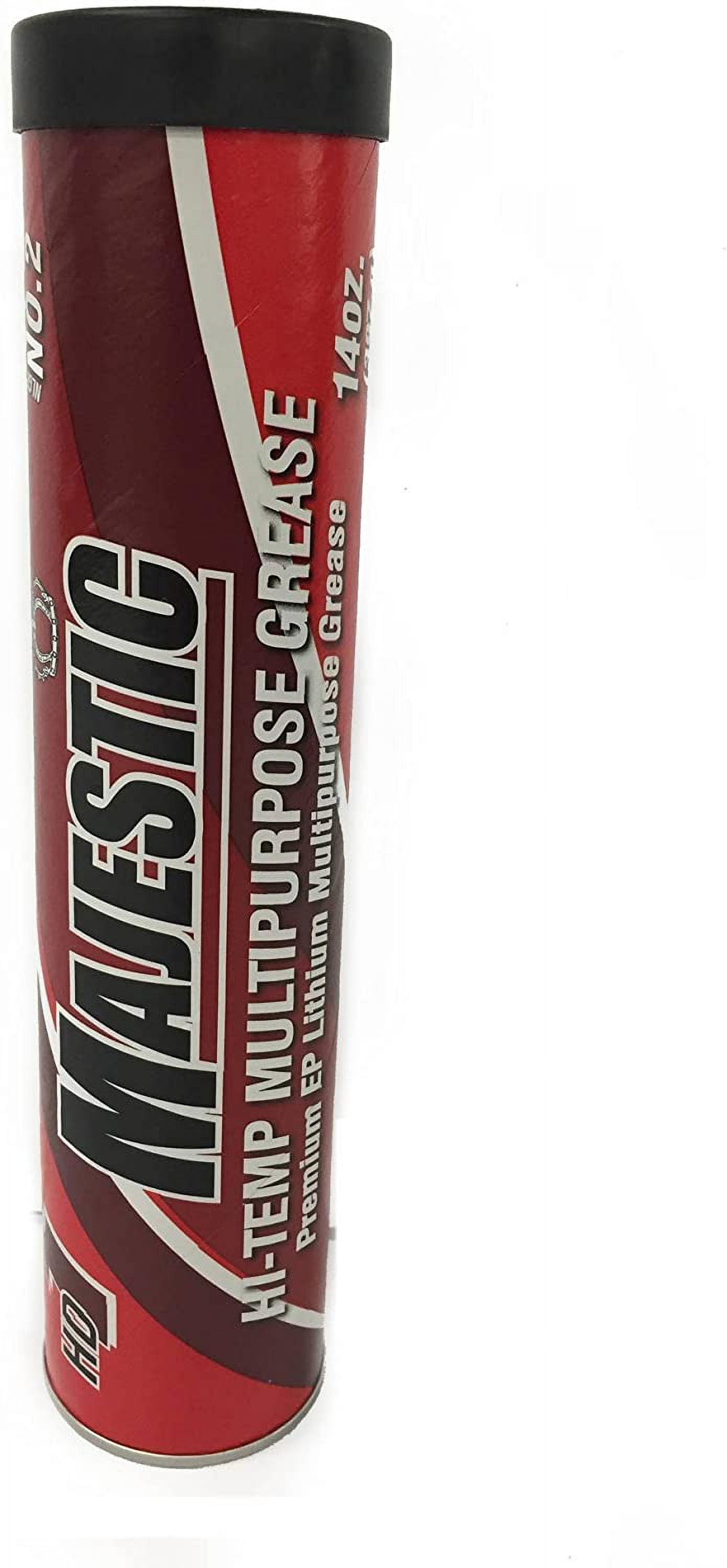 Majestic Lithium Multipurpose Red Hi Temp Grease, NLGI No. 2, 14 Oz ...
