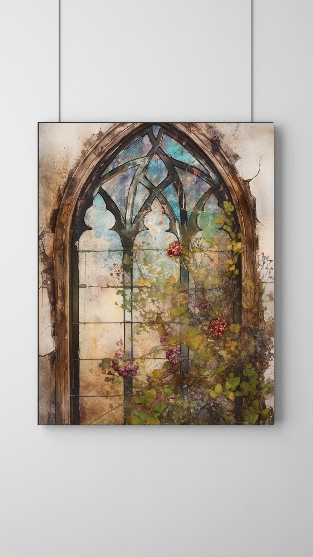 Majestic Masterpieces Stained Glass Canvas Wall Art