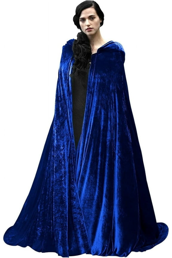 Luxe Velvet Hooded Cape – Elegant Unisex Cloak for Halloween, Parties & Daily Wear