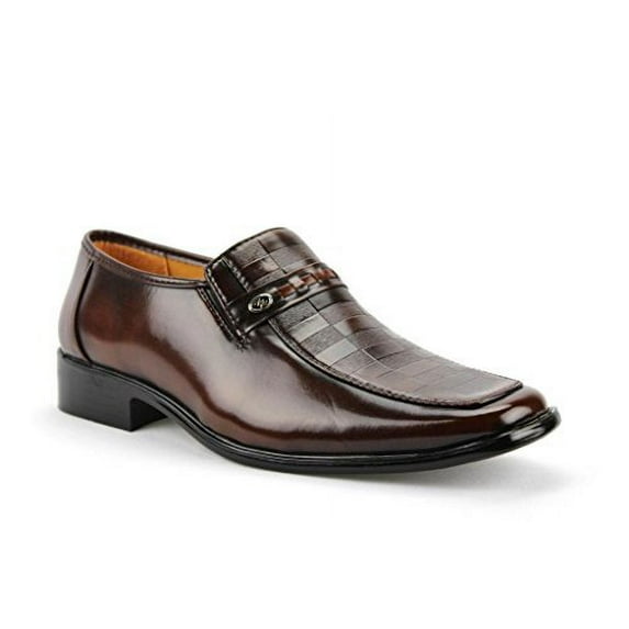 Majestic Men's 20082 Checkered Design Dress Loafers Shoes