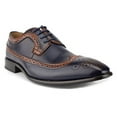 thumbnail image 1 of Majestic Men's 97713 Distressed Perforated Brogue Lace up Dress Shoes, 1 of 3